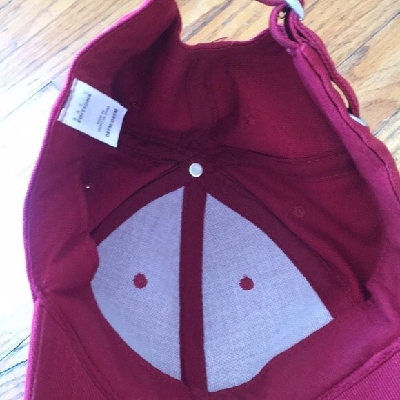 Red baseball hat cap unisex adjustable - Picture 3 of 4